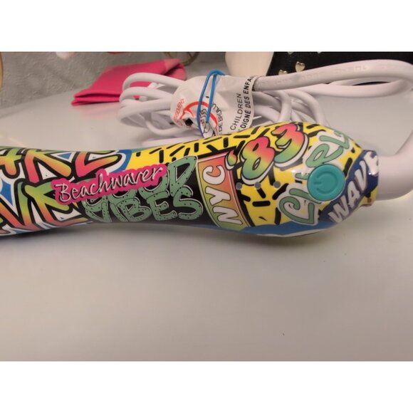 Beachwaver B1 Series Rotating Curling Iron NYC Graffiti Good Vibes B1 BW164 - Picture 6 of 8